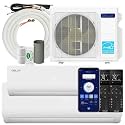 DELLA 20K BTU Dual Zone Mini Split AC (9K+18K), 19 SEER2, 16ft Kits