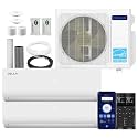 DELLA 20K BTU Dual Zone Mini Split AC (2x12K), 19 SEER2, Up to 1100 Sq Ft