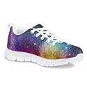 Dellukee Boys Girls Running Shoes Fashion Sneakers Kids Youth Breathable Lightweight Athletic Lace Up Walking Shoes