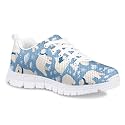 Dellukee Boys Girls Running Shoes Fashion Sneakers Kids Youth Breathable Lightweight Athletic Lace Up Walking Shoes