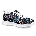 Dellukee Boys Girls Running Shoes Fashion Sneakers Kids Youth Breathable Lightweight Athletic Lace Up Walking Shoes