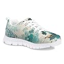 Dellukee Boys Girls Running Shoes Fashion Sneakers Kids Youth Breathable Lightweight Athletic Lace Up Walking Shoes
