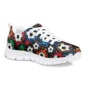 Dellukee Boys Girls Running Shoes Fashion Sneakers Kids Youth Breathable Lightweight Athletic Lace Up Walking Shoes