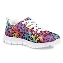 Dellukee Boys Girls Running Shoes Fashion Sneakers Kids Youth Breathable Lightweight Athletic Lace Up Walking Shoes
