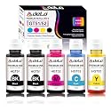 Delo 51/52 Compatible Refill Ink for HP GT 5810, 5820, 5821, 310, 315, 319, 415, 419, 410 Printer - Compatible with GT51,GT52 Ink Code (Multicolor) (3 Color + 2 Black)