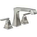 Delta Ashlyn Roman Tub Faucet, Brushed Nickel Deck Mount Bathtub Faucet, Stainless T2764-SS (Valve Not Included)