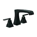 Delta Ashlyn Roman Tub Faucet, Matte Black Deck Mount Bathtub Faucet, Matte Black T2764-BL (Valve Not Included)
