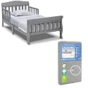 Delta Children Canton Toddler Bed &amp; Toddler Mattress, Grey
