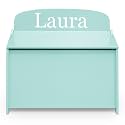 Delta Children Personalized MySize Deluxe Toy Box, Mint