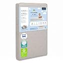 Delta Children Serta SleepTrue Mini Crib Mattress, Premium Sustainably Sourced Fiber Core, Hypoallergenic &amp; Waterproof Cover, Greenguard Gold Certified - Made in USA, White