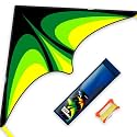 Delta Kite Set for Kids and Adults,Extremely Easy to Launch for Beginners, Perfect for Beaches and Parks,ites for Beach Trip Park Family Outdoor Games and Activities (Speed Triancle - G, 1)