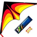 Delta Kite Set for Kids and Adults,Extremely Easy to Launch for Beginners, Perfect for Beaches and Parks,ites for Beach Trip Park Family Outdoor Games and Activities (Speed Triancle - R, 1)
