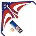 Delta Kite Set for Kids and Adults,Extremely Easy to Launch for Beginners, Perfect for Beaches and Parks,ites for Beach Trip Park Family Outdoor Games and Activities (Speed Triancle American Flag, 1)