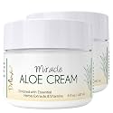 Deluvia Miracle Aloe Cream | Face &amp; Body Moisturizer with Vitamin E &amp; Organic Aloe Vera | Hydrating, Soothing for Dry Skin, Anti-Wrinkle, Acne Scars, Rosacea, Psoriasis, Eczema - 2 Pack