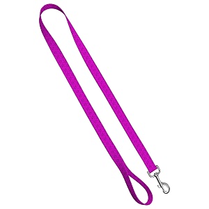 deluxe dog leash - patterned heavy duty pet leashes made in the usa - 34 inch x 6 feet modern pink