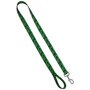 deluxe dog leash - patterned heavy duty pet leashes made in the usa - 34 inches x 4 feet jungle weave