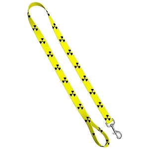 deluxe dog leash - patterned heavy duty pet leashes 1 inch x 4 feet radiation