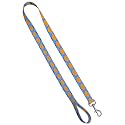 Deluxe Dog Leash - Patterned Heavy Duty Pet Leashes, Made in The USA - 1 Inch x 6 Feet, Argyle Blue &amp; Gold