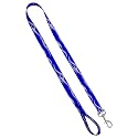 Deluxe Dog Leash - Patterned Heavy Duty Pet Leashes, Made in The USA - 1 Inch x 6 Feet, Hot Rod Flames Blue Silver