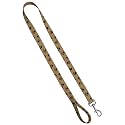 Deluxe Dog Leash - Patterned Heavy Duty Pet Leashes, Made in The USA - 1 Inch x 4 Feet, Puppy Paws Black on Tan