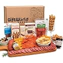 Deluxe Meat and Cheese Gift Basket Assortment Charcuterie Food Items