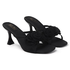 DELY BELY Womens Floral Embellished Heels