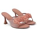 DELY BELY Womens Floral Embellished Heels 