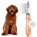 Dematting Rake for Dogs, Dog Comb, Grooming Tools for Dogs with Matted Hair