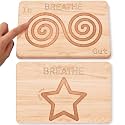Demissle 2pcs Finger Labyrinth Handheld Breathing Board Pocket, 6.5 x 10 in