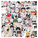 Demon Anime Vinyl Self-Adhesive Sticker for Adults, Multicolor Stickers for Laptop, Journal, Guitar, Mobile - Waterproof Residue Free (Demon Anime)