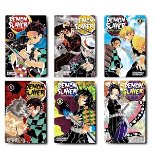 demon slayer kimetsu no yaiba vol 1 2 3456 comic book with magnet bookmark one piece