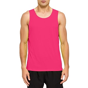 DEMOZU Mens Neon Running Athletic Workout Tank