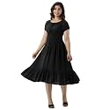 Denarius Women39s Rayon Short Sleeves Round Neck