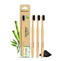 Natural Clean Bamboo Toothbrush for Adults (Pack of 3) | Natural &amp; Eco Friendly Manual Toothbrush | Ultra Soft Bristles with Activated Charcoal | Gentle on Sensitive Gum Care