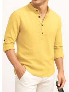 DENEEJA Men Self Design Straight Kurta