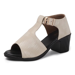 Denill Fancy Comfortable Brown Heel Sandal