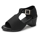 Denill Fancy amp Comfortable Brown Heel Sandal
