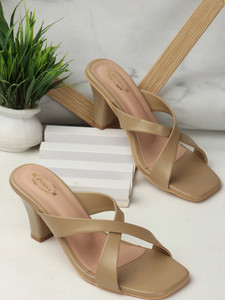 denill women heels sandal beige 4