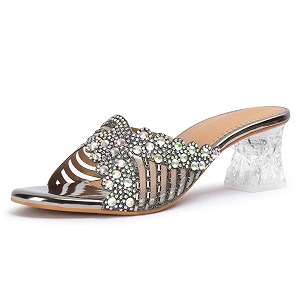 Denill Women Wedding Party Block Heel Slip-On