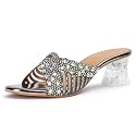 Denill Women WeddingParty Block Heel Slip-On Fashion