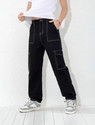 DENIM FIT Loose Fit Men Black Jeans