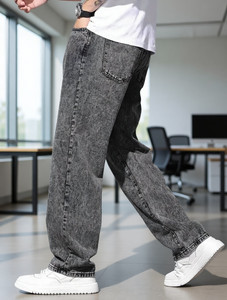 DENIM LOOK Baggy Fit Men Grey Jeans