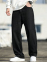 DENIM LOOK Loose Fit Men Black Jeans