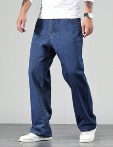 DENIM LOOK Loose Fit Men Dark Blue