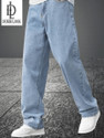 DENIM LOOK Loose Fit Men Light Blue Jeans