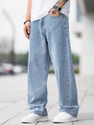 DENIM LOOK Loose Fit Men Light Blue