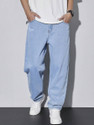 DENIM LOOK Loose Fit Men Light Blue Jeans