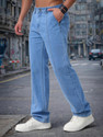 DENIM LOOK Loose Fit Men Light Blue