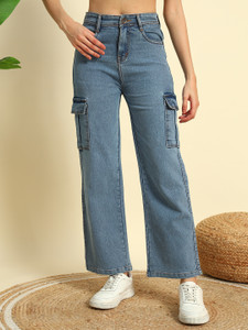 denim look women cargos