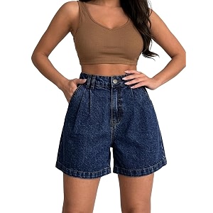 Denim Shorts for Women Western Denim